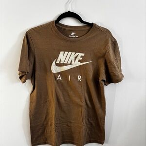 Nike Brown Tee with White Air Logo